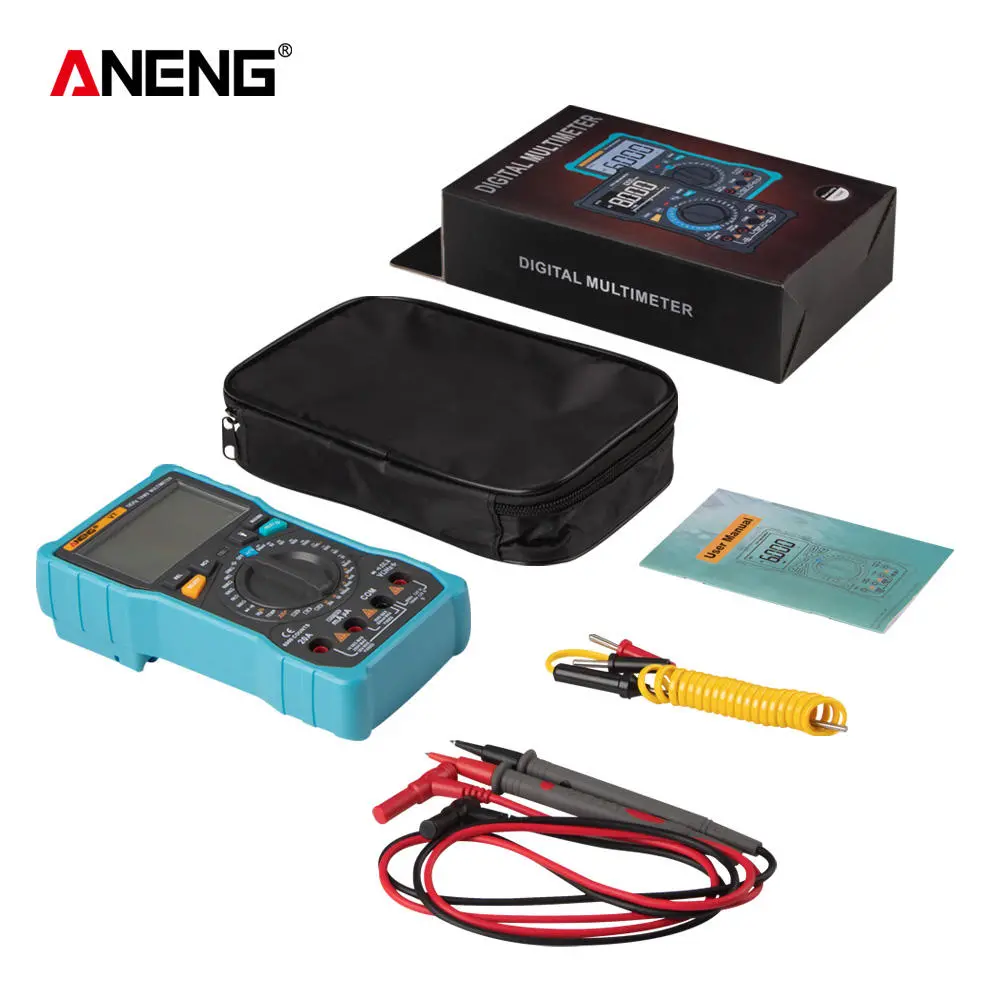 ANENG V7 Digital Multimeter - 6000 Counts True RMS | Auto/Manual Range