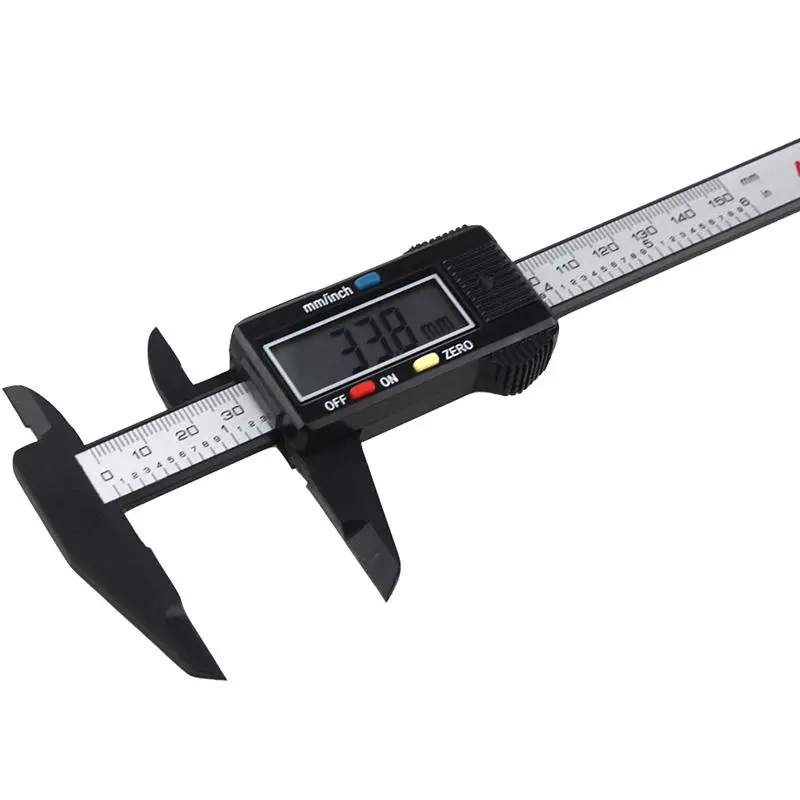 ANENG 6 Digital Caliper - 150mm LCD Vernier Micrometer | Carbon Fiber