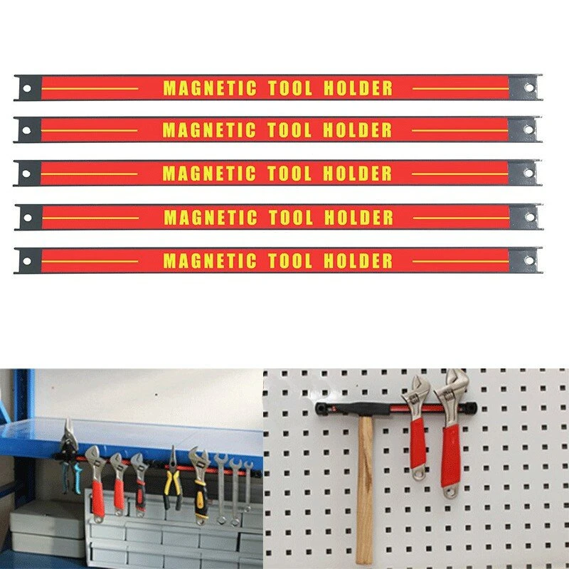 3Pcs Magnetic Tool Holder Bar - Organizer Rack for Knife Wrench Pliers | Hand Tool Storage
