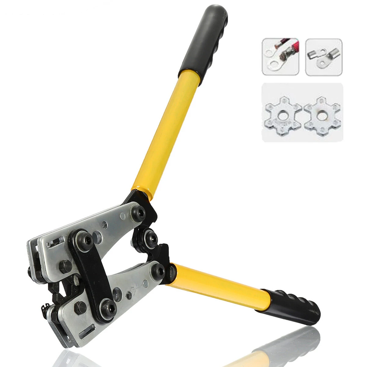 T0077 Hex Crimping Tool | 6-50mm Battery Cable Lugs Crimper Plier Hand Tool