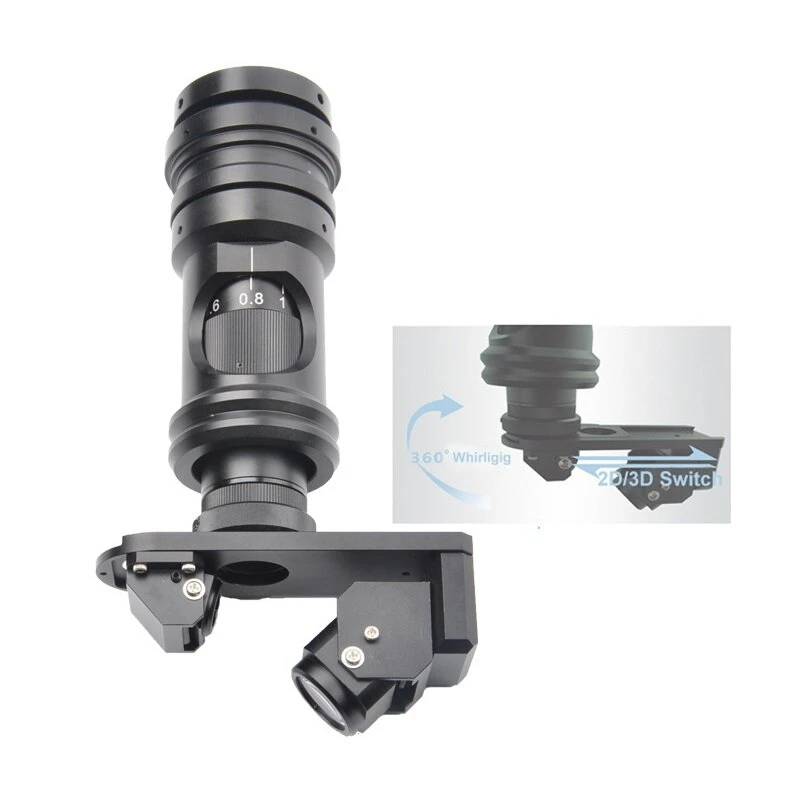 KOPPACE 7X-300X 3D Industrial Microscope Lens | C-Mount | 2D/3D Switchable Zoom
