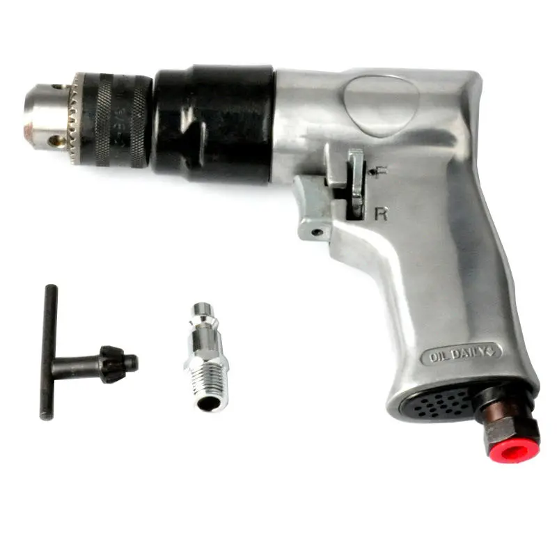 Pneumatic Drill | Reversible Air Drill Tool for Metal & Wood | Hole Drilling Machine