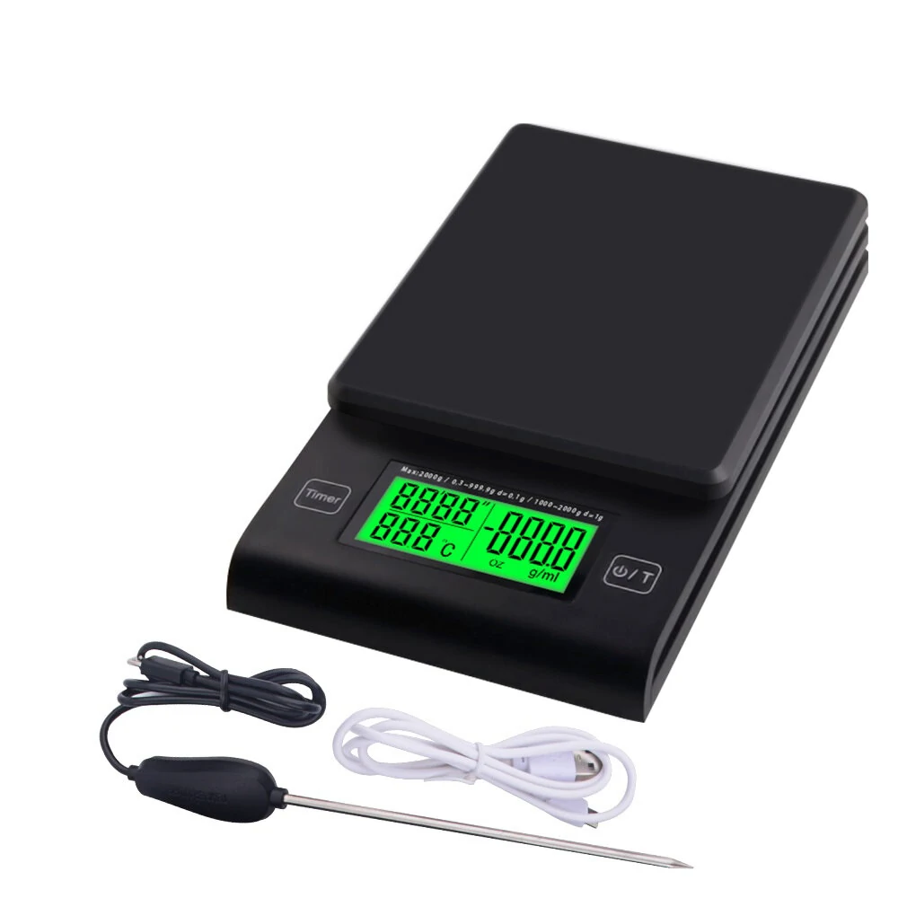 Acaia Coffee Scale with Timer & Temperature Probe | Digital Kitchen Scale