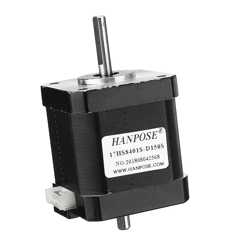 HANPOSE Nema 17 Stepper Motor 48mm Double Shaft | 1.8A 52N.cm | 3D Printer CNC Laser