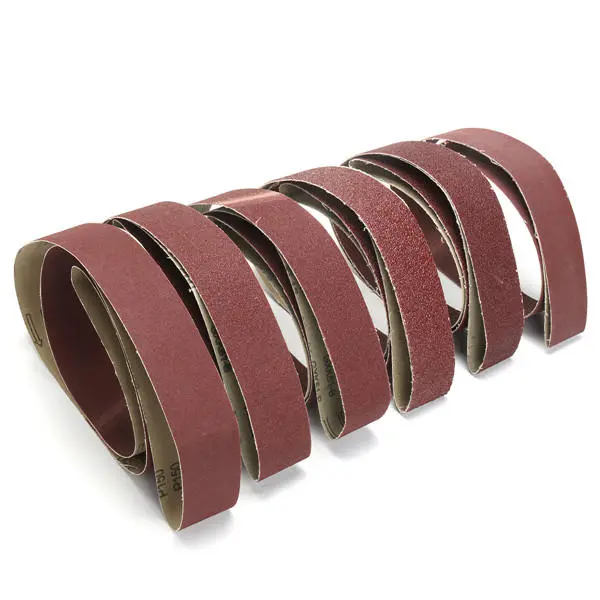 6pcs Mixed Grit Sanding Belts Set 2x72 Inch | 36-150 Grit Abrasive Belts