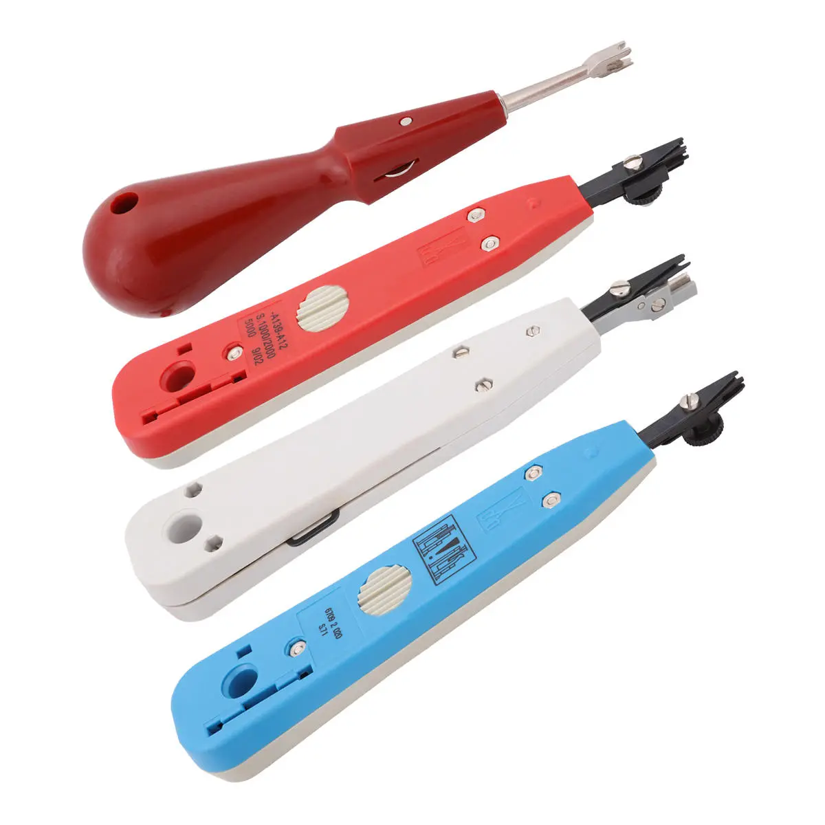 Krone Network Impact Punch Down Tool - 4Pcs Kit for Pillar Blocks & Loop Line