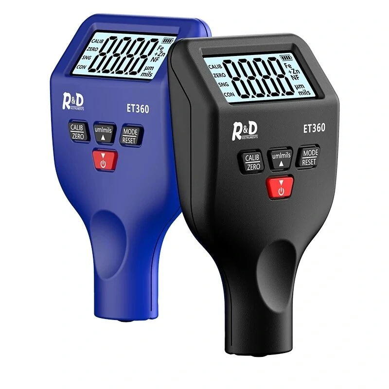 ET360 Fe/NFe Fe+Zn Paint Thickness Meter | 0-1500µm High Precision Gauge