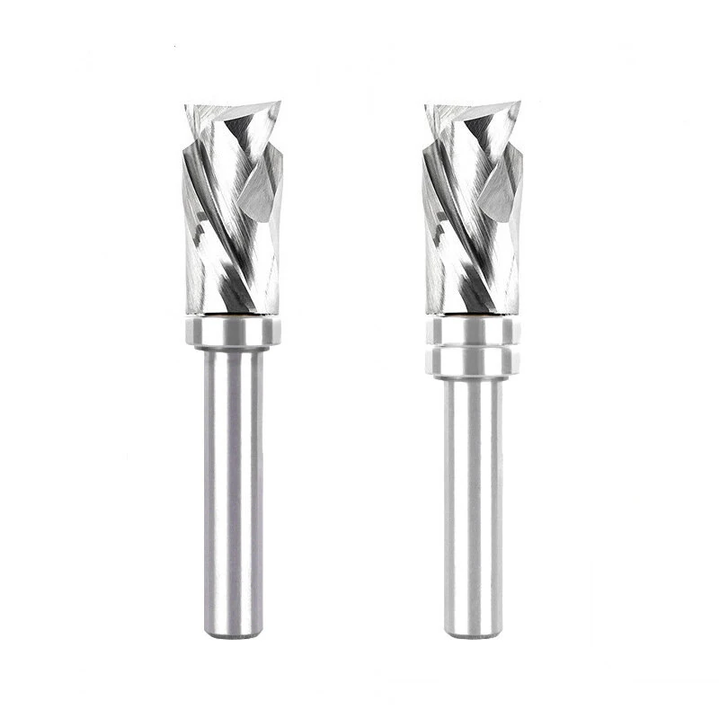 Whiteside Router Bits 8mm Spiral Flush Trim Bit | 1/2 Inch Cutting Diameter with Bearing