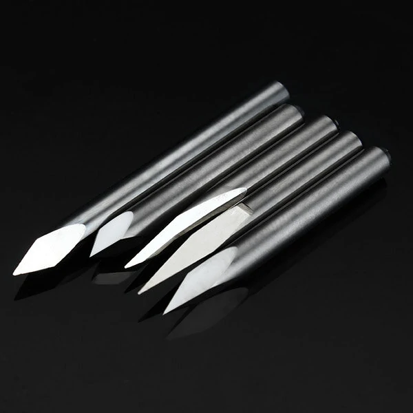 5pcs Tungsten Steel Engraving Bits | 3.175mm Shank 0.2mm 15-60° | CNC PCB Tool