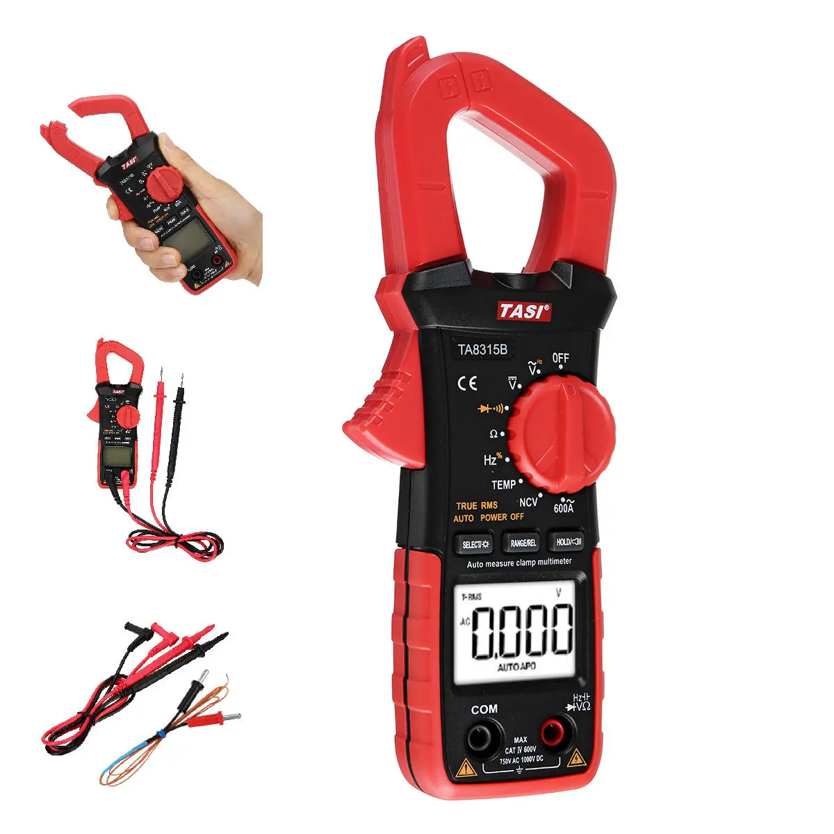 TA8315B Digital Clamp Meter - AC DC Multimeter | High Precision Ammeter