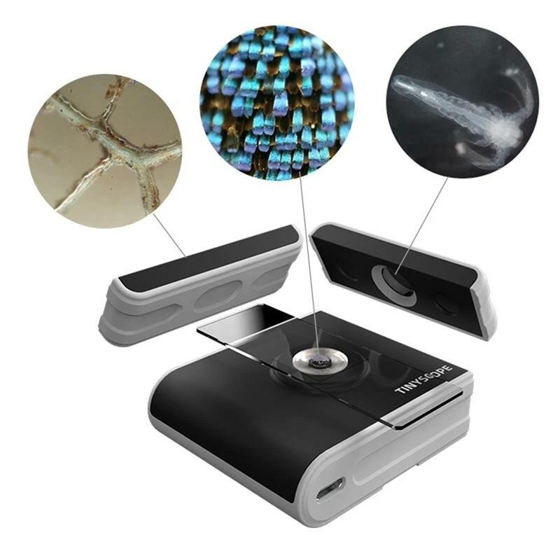 TipsCope HD Microscope Camera - 2µm Resolution | 13MP WiFi/USB for iPhone Android Windows