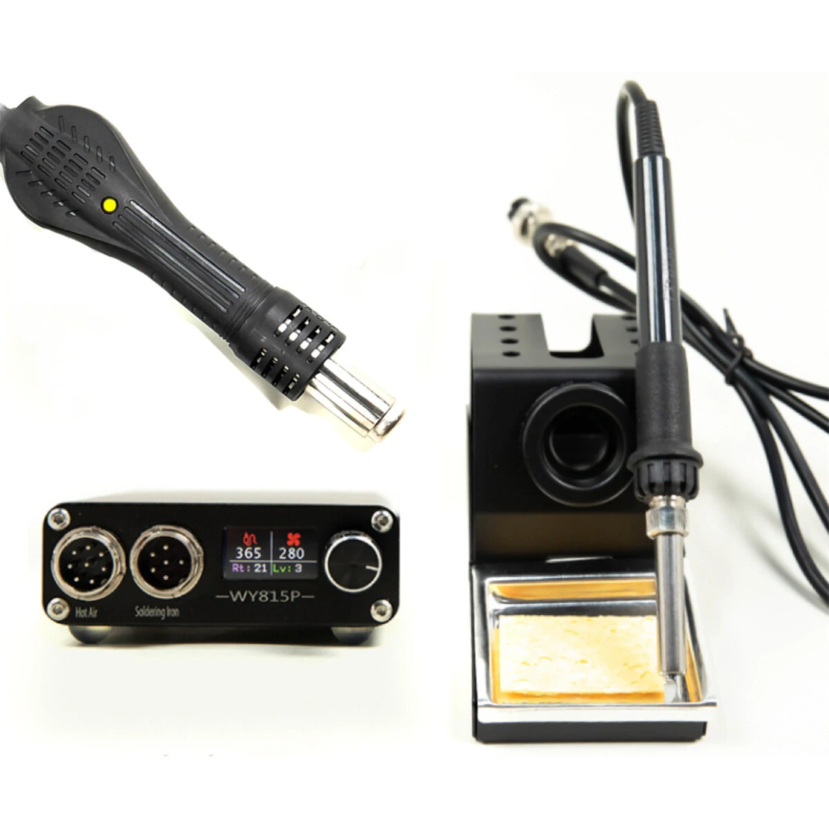 815P High Frequency Welding Station | 3 Blowers, 3 Blades, Soldering Iron & Heat Gun