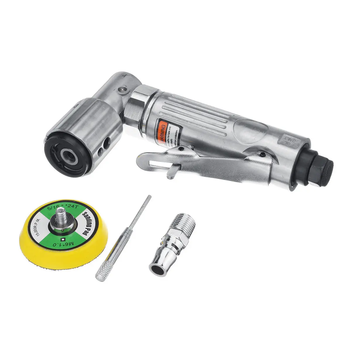Mini 2 Inch Air Sander Polisher | 90 Degree Angle Orbital Tool for Sanding & Polishing