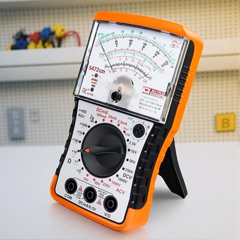 S471Pro Analog Multimeter - Voltage Tester 1000V DC | Resistance Capacitance Current