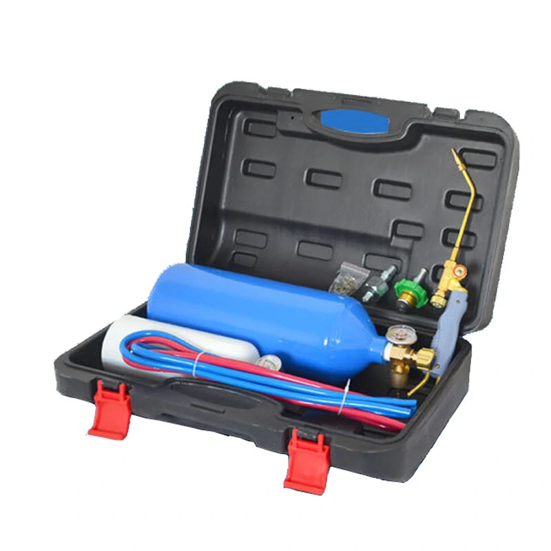 Portable Welding Torch Kit - Gas Cylinder Torch for AC Refrigeration Maintenance