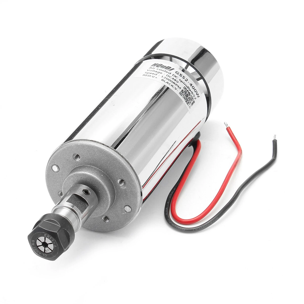 Machifit 400W ER11 Spindle Motor | 12-48V Air Cooled for CNC Carving