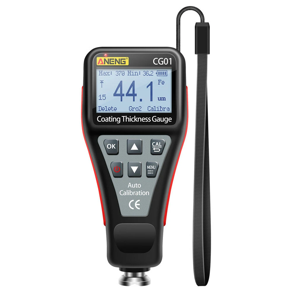 ANENG CG01 Digital Coating Thickness Gauge | 0-1500um | Backlight LCD | Car Paint & Film Tester