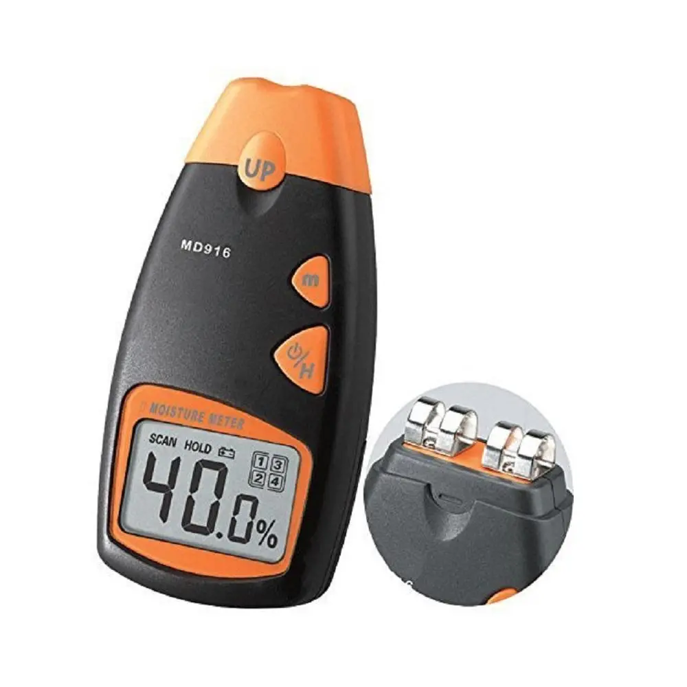 MD916 Paper Moisture Meter | 2%-40% Range, 0.5% Resolution | Shrapnel Contact Damp Tester