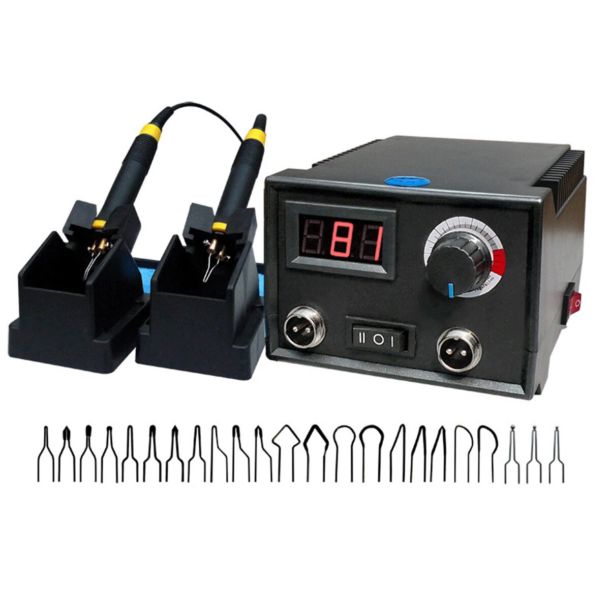 Digital Pyrography Machine 110V/220V - Wood Burning Tool with 2 Pens & 23 Tips