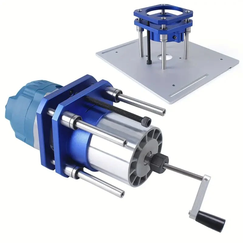 Woodworking Inverted Lifting Base - Adjustable 0-54mm Lift for 64-65mm Router Plates