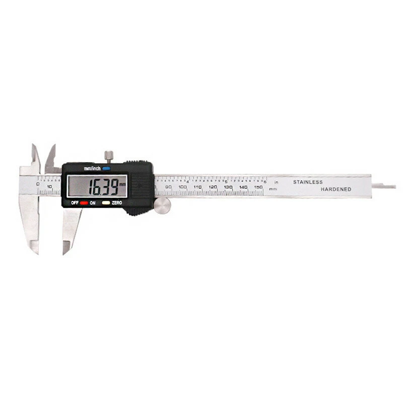 Electronic Digital Vernier Caliper - 150mm Stainless Steel | Woodworking Measuring Tool