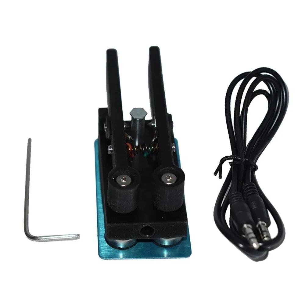 Portable Dual Paddle Keyer for Shortwave Radio | Automatic CW Morse Code - Magnetic Base