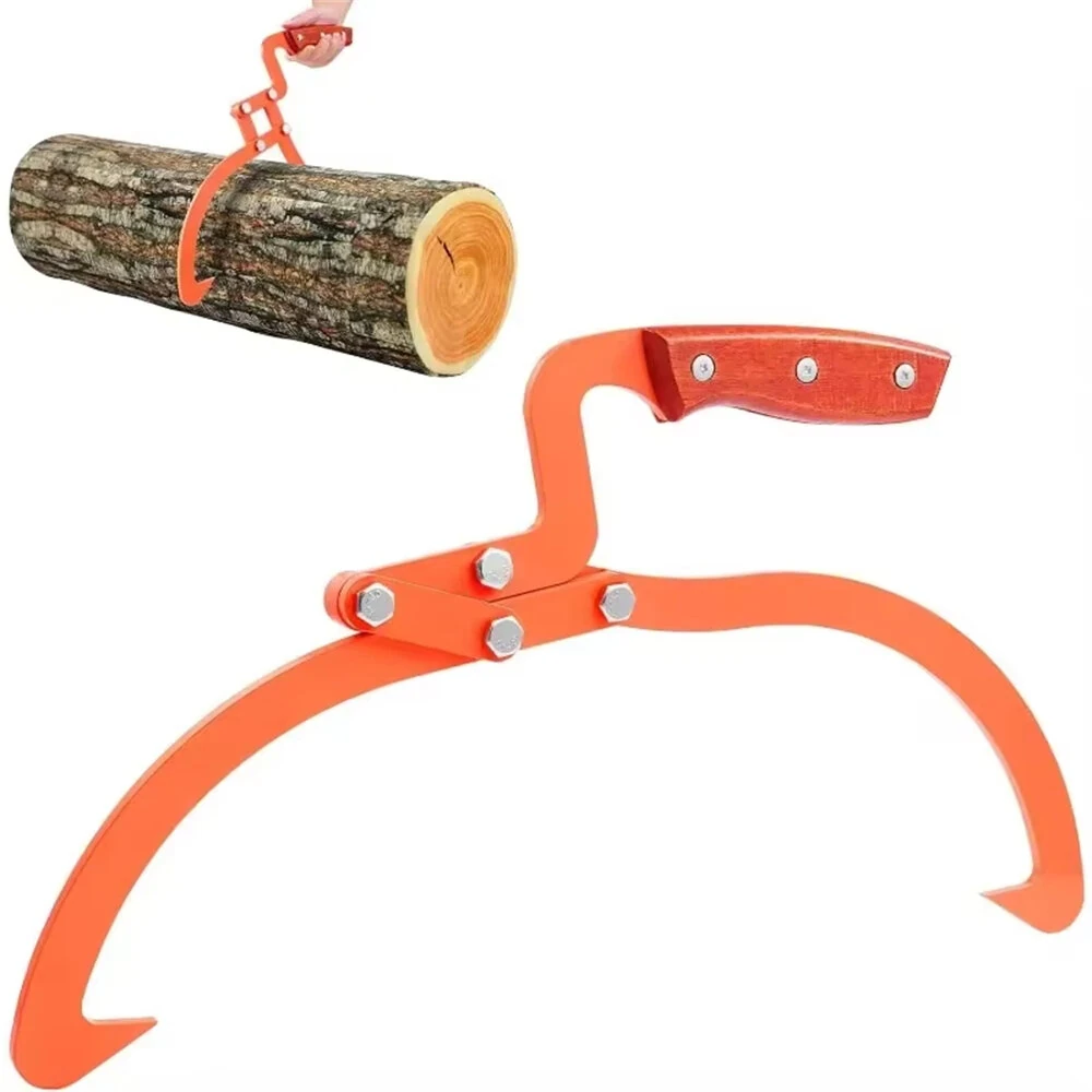 Heavy Duty Stainless Steel Log Lifting Tongs | 330 lbs Capacity | 8/13/20inch