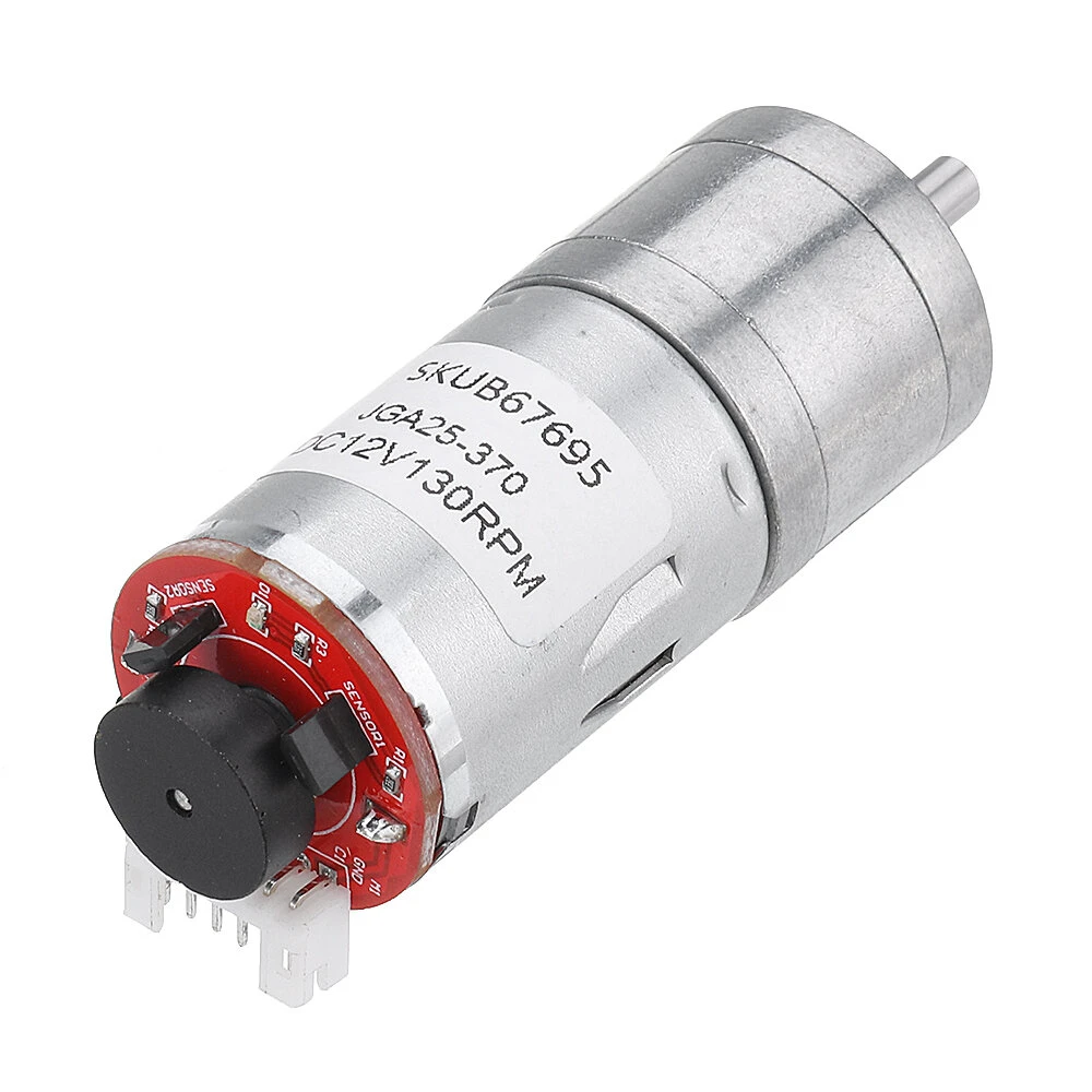 Machifit 25GA370 12V DC Gear Motor with Encoder & Speed Dial | Micro Reduction