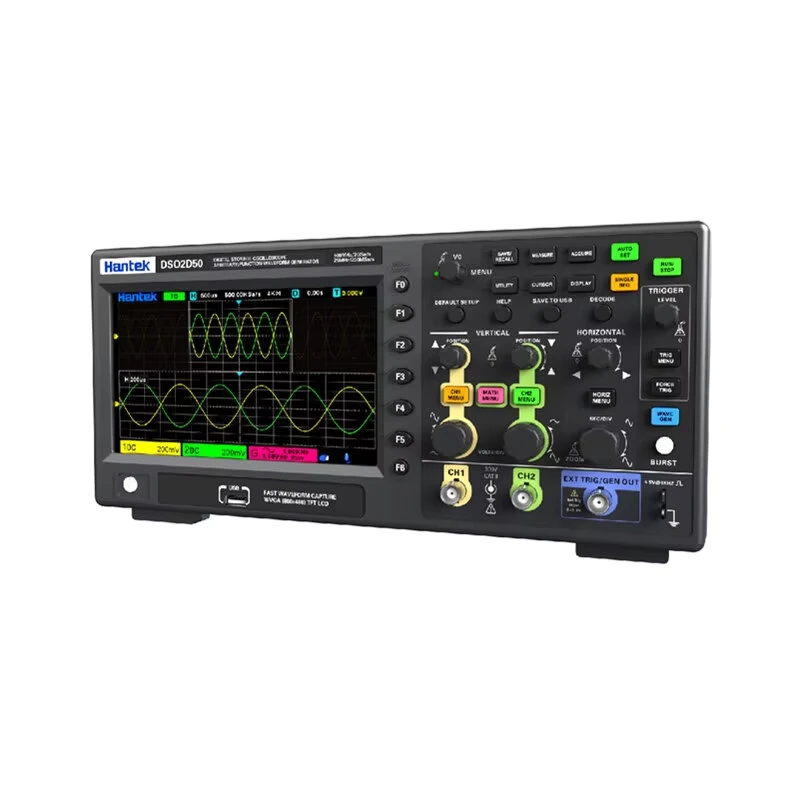Hantek DSO2C20 Digital Oscilloscope | 2 Channel 500MHz 2GSa/s | Waveform Generator