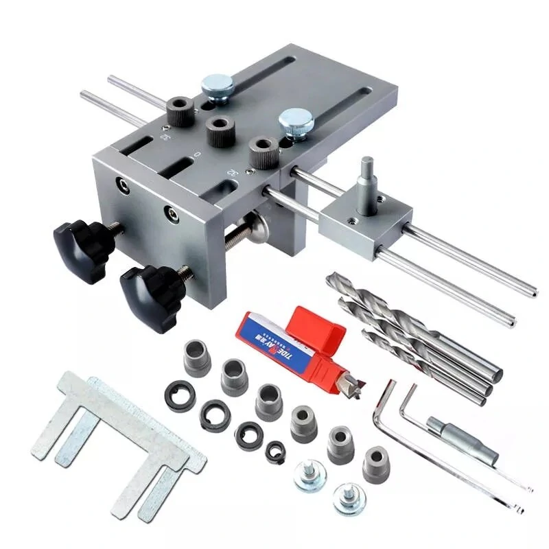 RUITOOL Pocket Hole Jig Kit - Wood Drill Locator & Guide with 6/8/10mm Bits