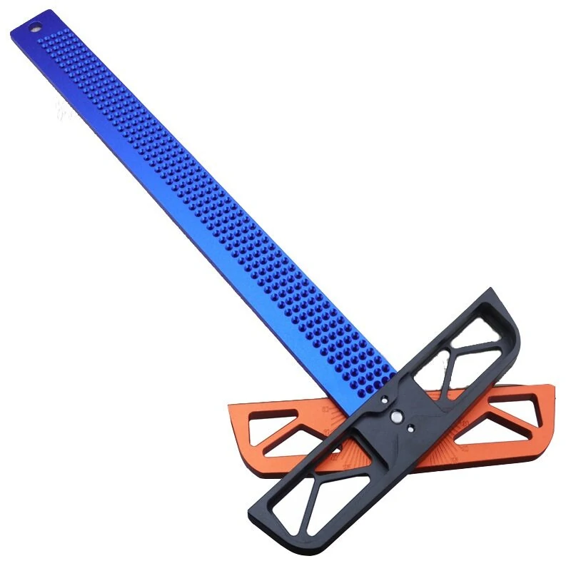 T300/T400 Aluminum Alloy T-Square Angle Ruler - Multifunction Measuring & Marking Tool