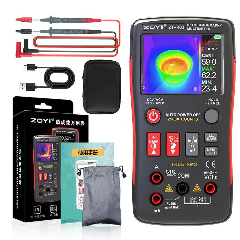 ZOYI ZT-R02 Thermal Imaging Camera | 96x96 IR Resolution | Type-C Rechargeable