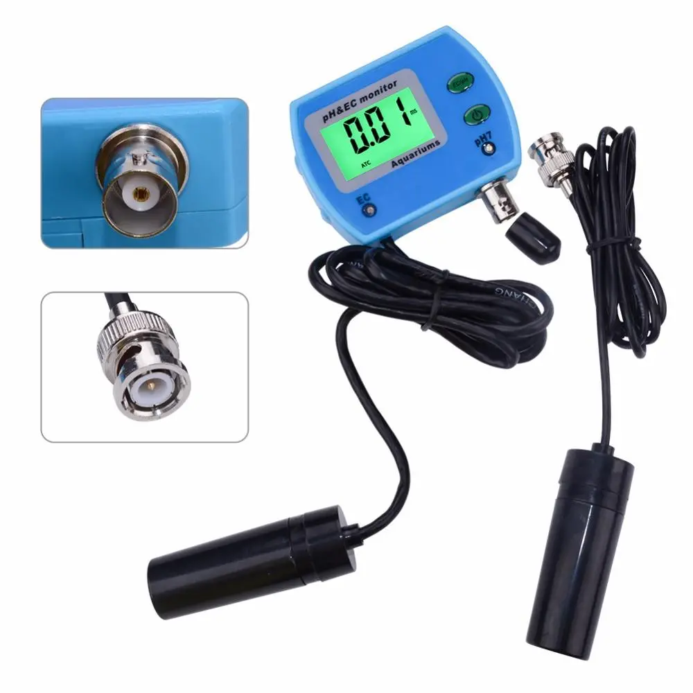 2 in 1 pH EC Meter - Water Quality Monitor with Online Tester | Acidometer