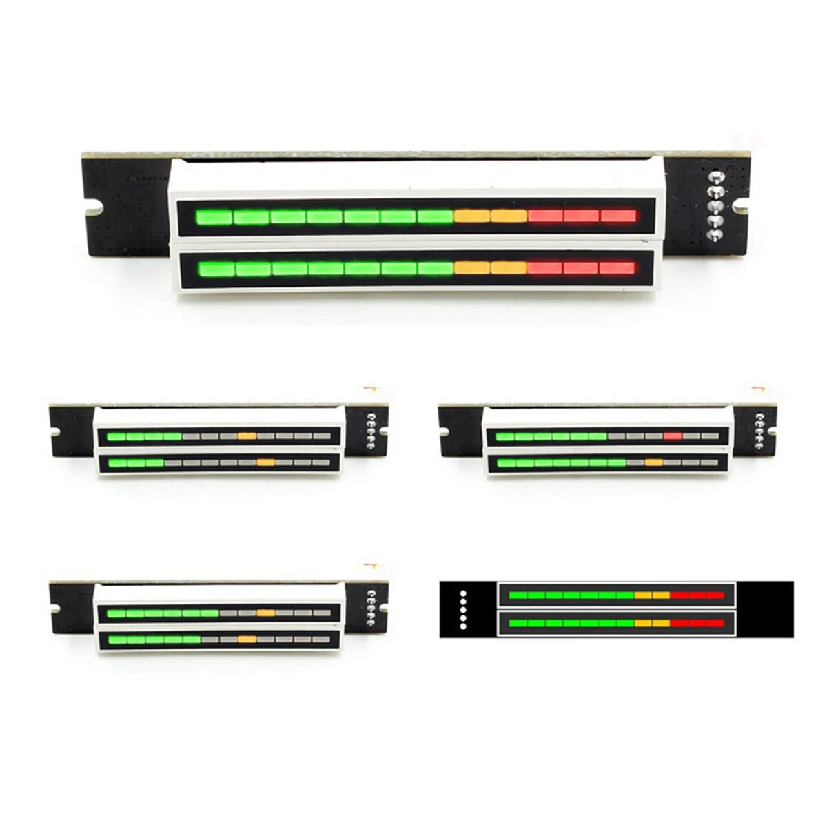 Mini Dual 12 Stereo Level Indicator Kit | Adjustable Speed LED Display - Compact Size