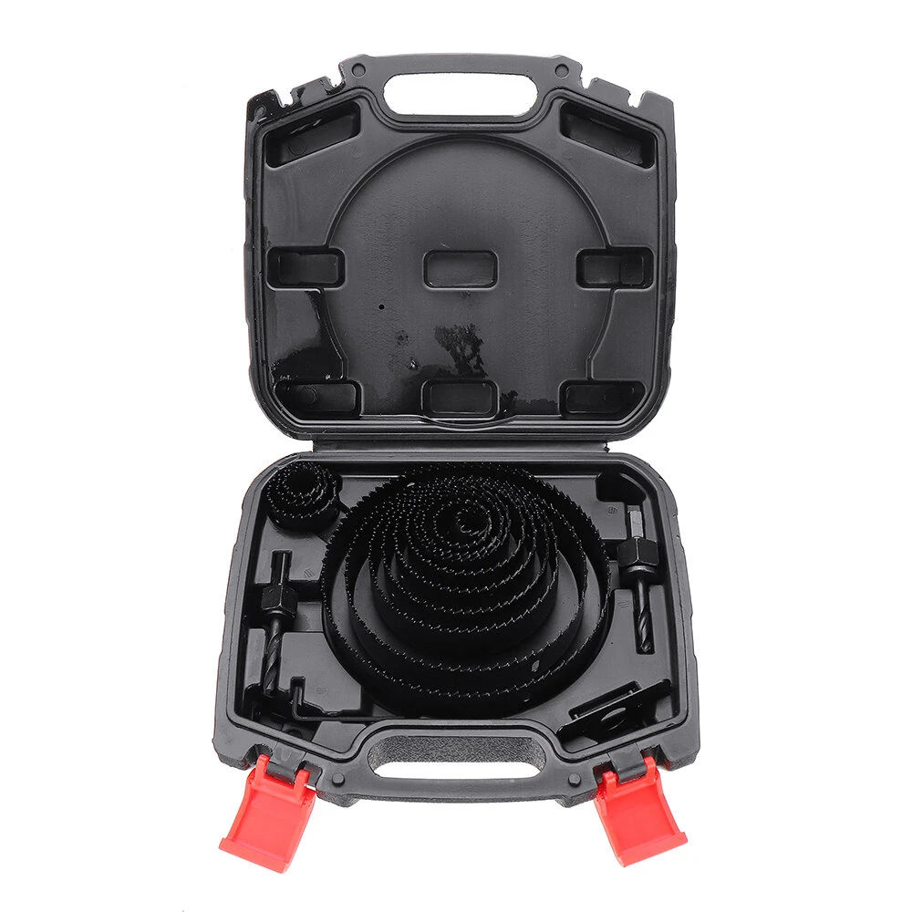 19Pcs Hole Saw Cutter Kit | 13 Blades 19-152mm | For Wood, Plywood, Drywall, PVC
