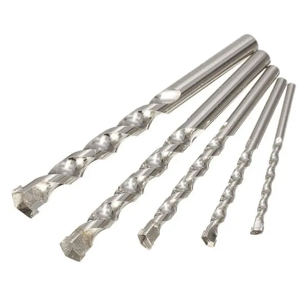5pcs 4-10mm Hard Alloy Masonry Drill Bits | Hammer Drill Bit Set