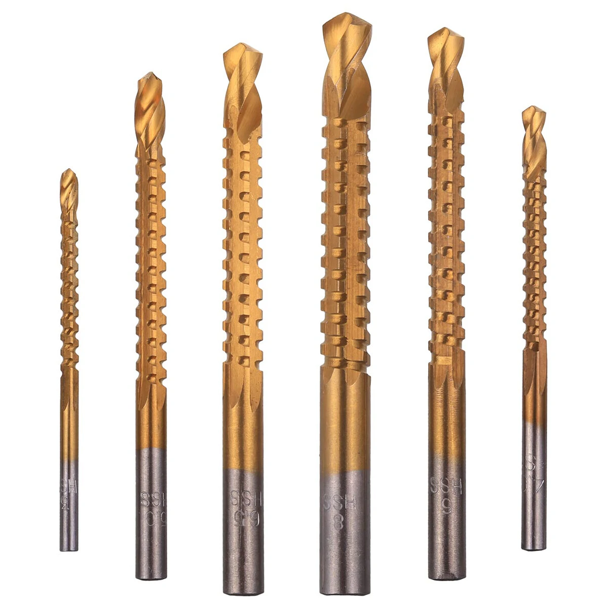 Titanium Cobalt Drill Bit Set - 6PCS 3mm-8mm High Speed Cutting Bits