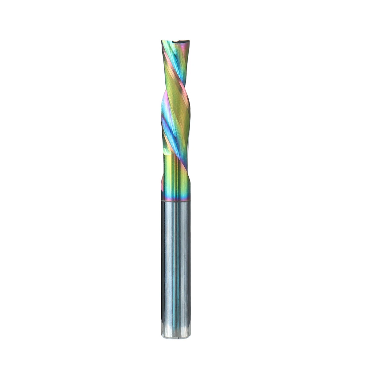 HONGDUI 1/4 Inch Downcut Spiral Router Bit | DLC Coated for Wood Carving & Plunge Cut