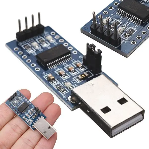 FT232R USB UART Board FT232RL 5-Pack, Mini TTL Serial Module, 52x17x11mm