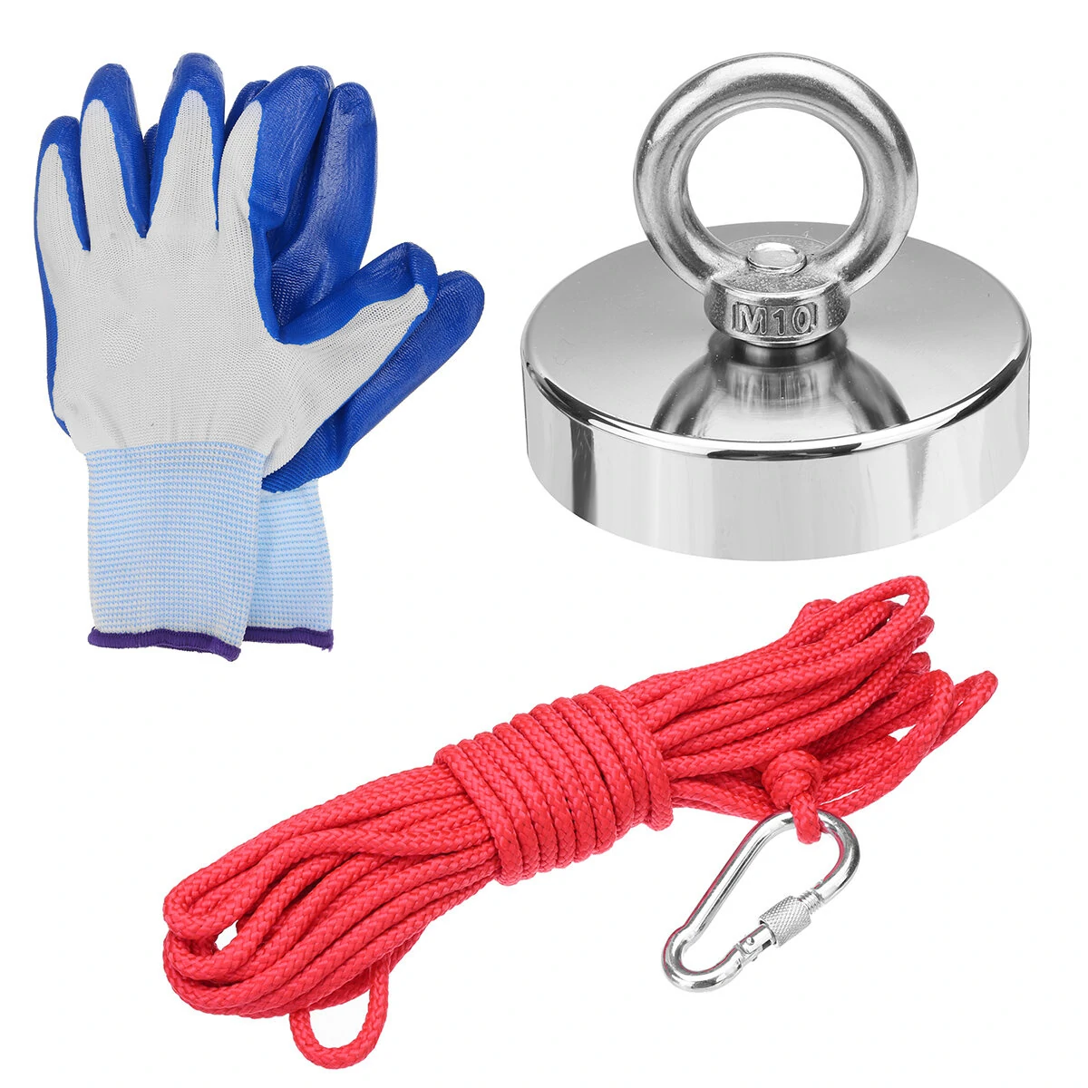 N52 75mm 300KG Fishing Magnet - Neodymium Salvage Magnet with 20m Rope
