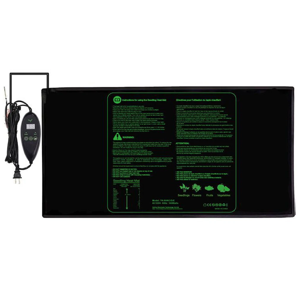 VIVOSUN Seedling Heat Mat - 6-Stage Adjustable Temperature Controller for Plant Germination