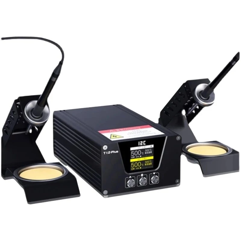 i2C T12Plus Intelligent Soldering Station - 240W Dual Iron for PCB Repair & Maintenance