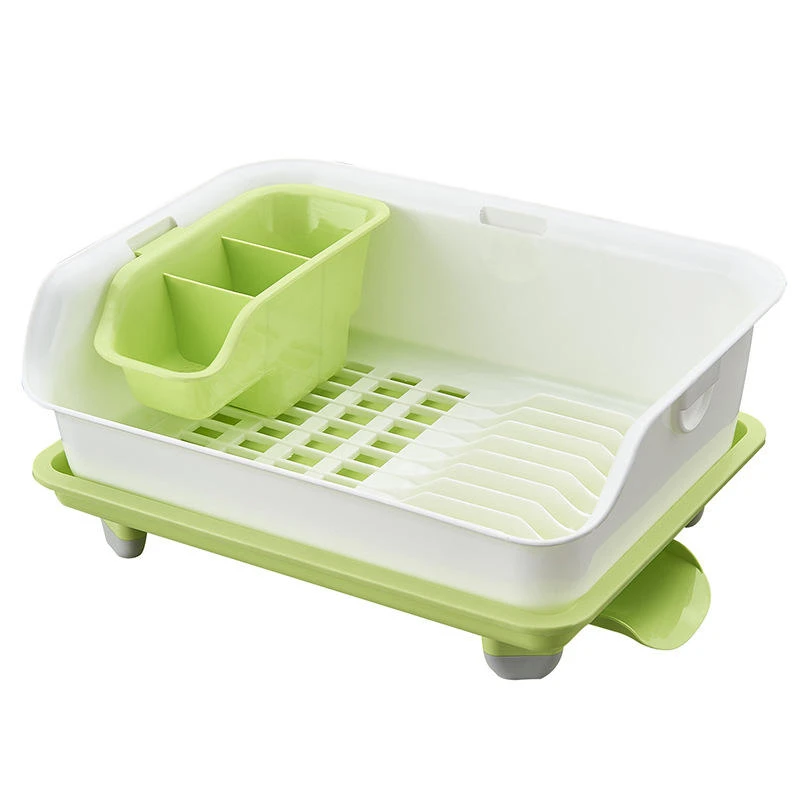 Double Layer Dish Drying Rack | Kitchen Storage Shelf & Tableware Holder