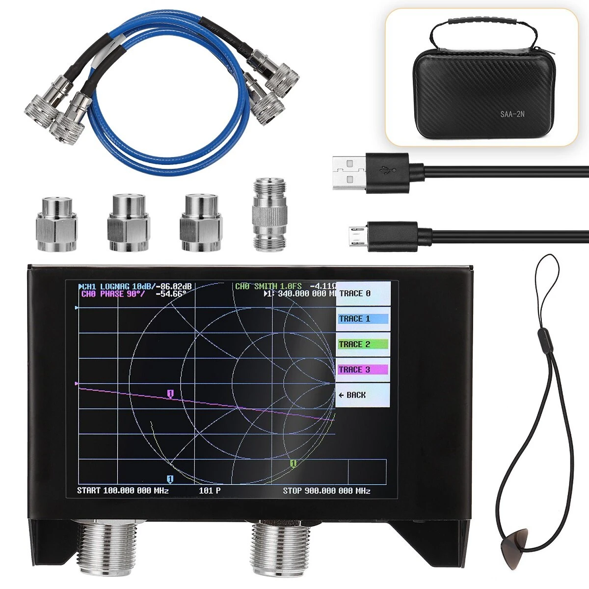 NanoVNA V2 Antenna Analyzer | 50KHz-3GHz HF VHF UHF | 4 Inch Display