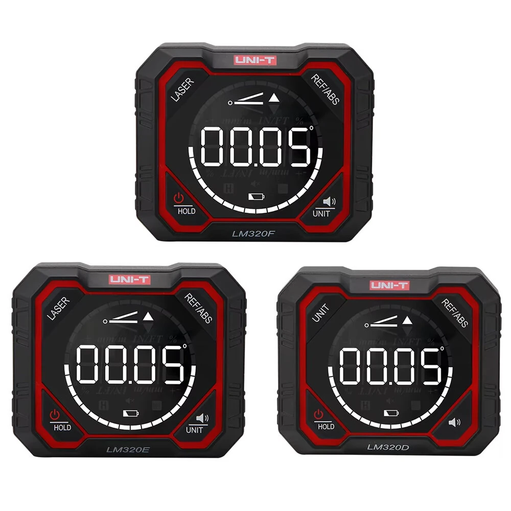 UNIT Digital Inclinometer | 3-Way Angle Meter with Laser & Type-C Rechargeable
