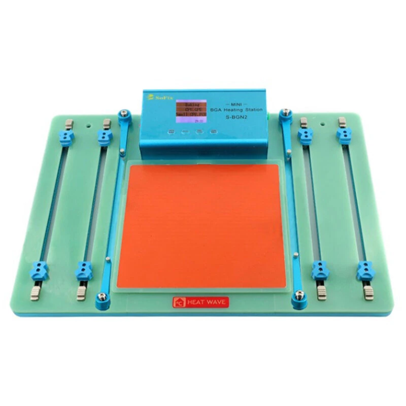 Mini BGA Heating Station - 110V-220V Digital Control | 120x120mm MacBook CPU GPU Repair Tool