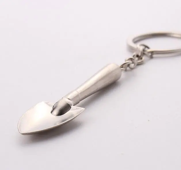 Mini Metal Shovel Keychain Tool - Silver Keyring for EDC & Work | 1PC