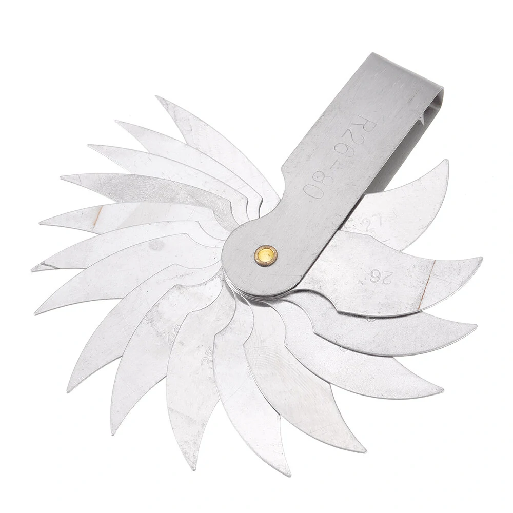 R26-80mm Radius Gauge Set - External & Internal Concave Convex Measuring Tool