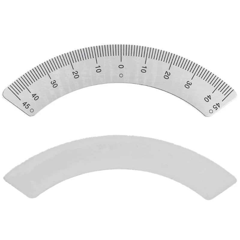 M1197 45-0-45 Angle Plate Scale Arc Ruler | Measuring & Gauging Tool for Milling