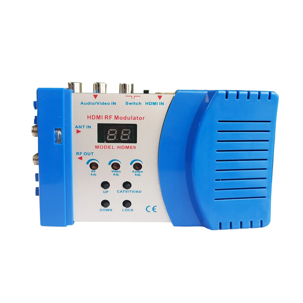 HDMI/AV to RF HD Modulator HDM69L | Wide VHF/UHF Range | PAL Format | Plug-and-Play